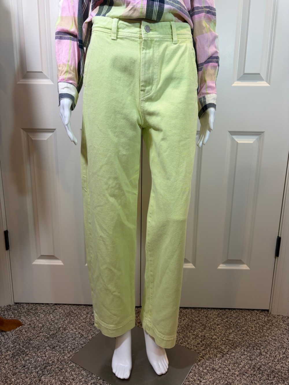 VETIVER Light Lime Denim Jeans